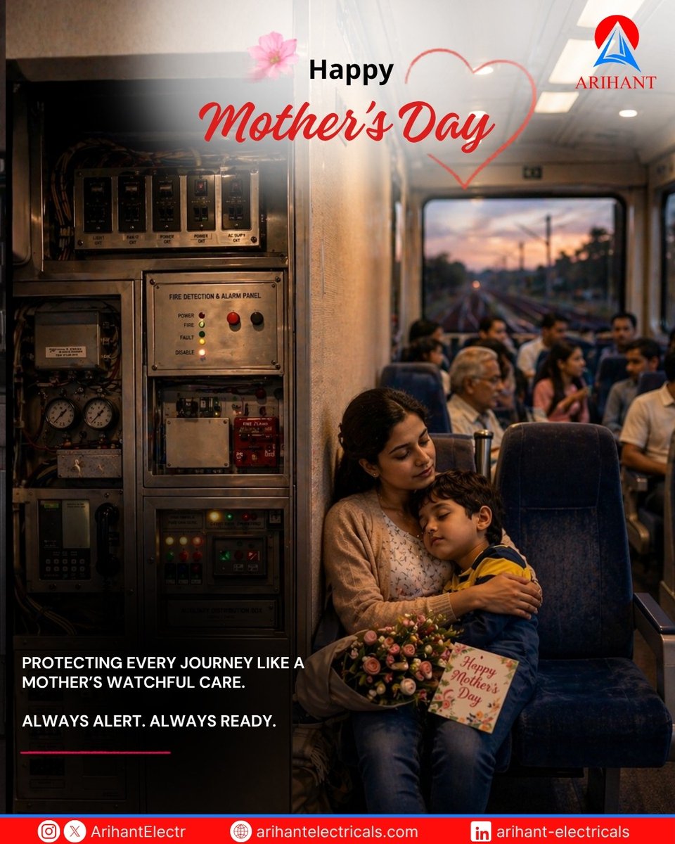 ArihantElectr's tweet photo. Behind every safe space is a mother who protects with all her heart ❤️

This Mother’s Day, we celebrate the strength, care, and silent power that keeps everything running, just like the systems we build.

#MothersDay #ArihantElectricals #PowerOfCare #BuiltForProtection https://t.co/dTBjilgwZq