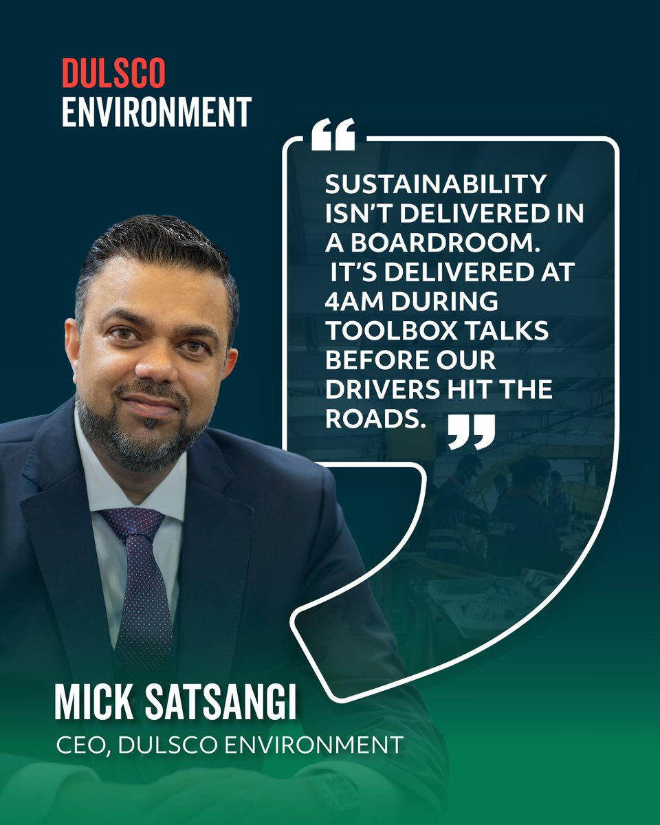 DulscoGroup's tweet photo. As Mick Satsangi steps in as CEO of Dulsco Environment, he shares how the UAE can leapfrog to a truly integrated circular ecoverse built on trust, innovation and people. 
Read full article: https://t.co/DOuh3X2Ifm https://t.co/Gkgtf26Pgt