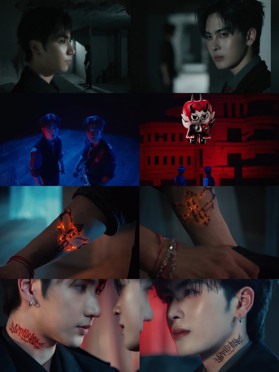 chubapie's tweet photo. At first, PerthSanta only had incomplete tattoos..  half a heart, with “P” on Perth’s arm and “S” on Santa’s. They kept passing by each other over and over again, always missing the right moment, never truly seeing one another. That’s why the universe that was once filled with music slowly fell silent 😶

Perth with his guitar. Santa as an idol. Two people moving through the same world, but never fully connecting… until the music finally led them back to each other 🎸🎤✨

And the moment they sang together, Domiia appeared, the floating lights surrounded them, and suddenly the half-heart tattoos became complete 🤍

Like two missing puzzle pieces finally finding where they belong. The darkness broke into sound again, the world remembered its rhythm, and the throne of sound belonged to only PerthSanta!! Like omg the theme is super good.. the whole concept feels like a musical fantasy AU mixed with soulmate symbolism and destiny lore…  aaaaaaaa srsly can't wait! 🤟🏻🖤✨️🔥

#PerthSantaConcert