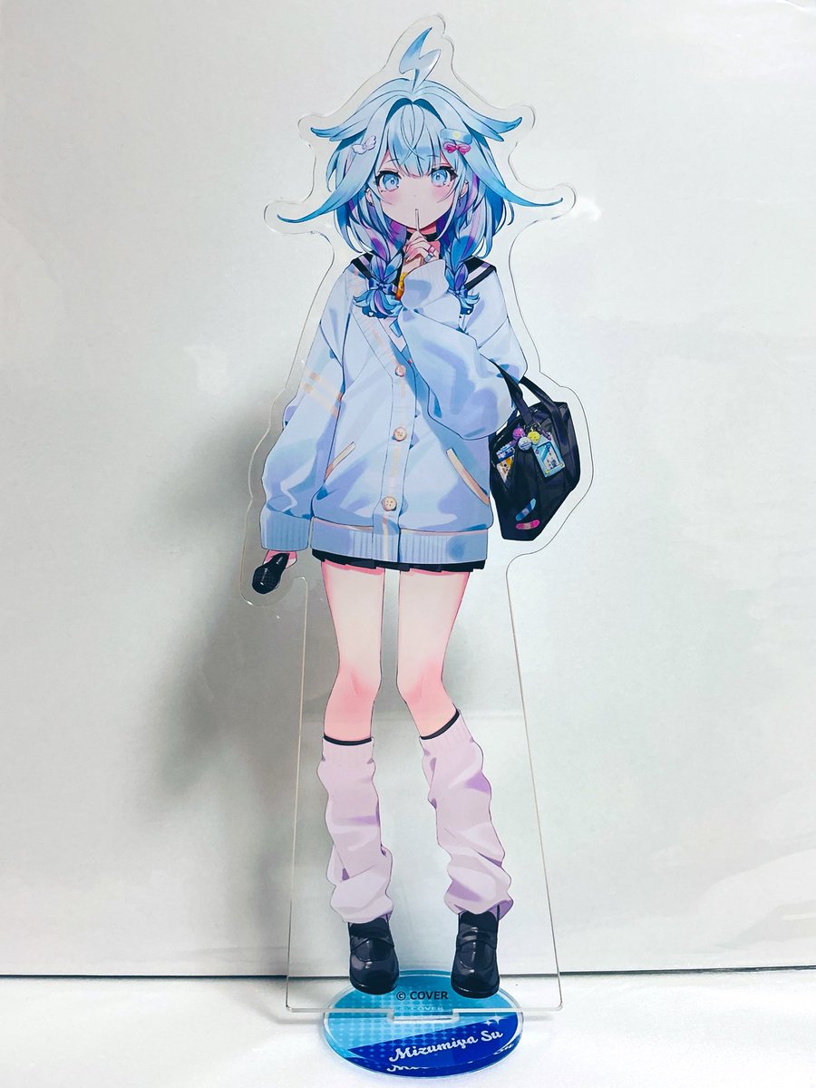 ホロライブ 水宮枢 カラオケの鉄人 ミュージックプレイヤー風カード　アクスタ FLOW GLOW」×カラオケの鉄人コラボの水宮枢ちゃんBIGアクリルスタンド