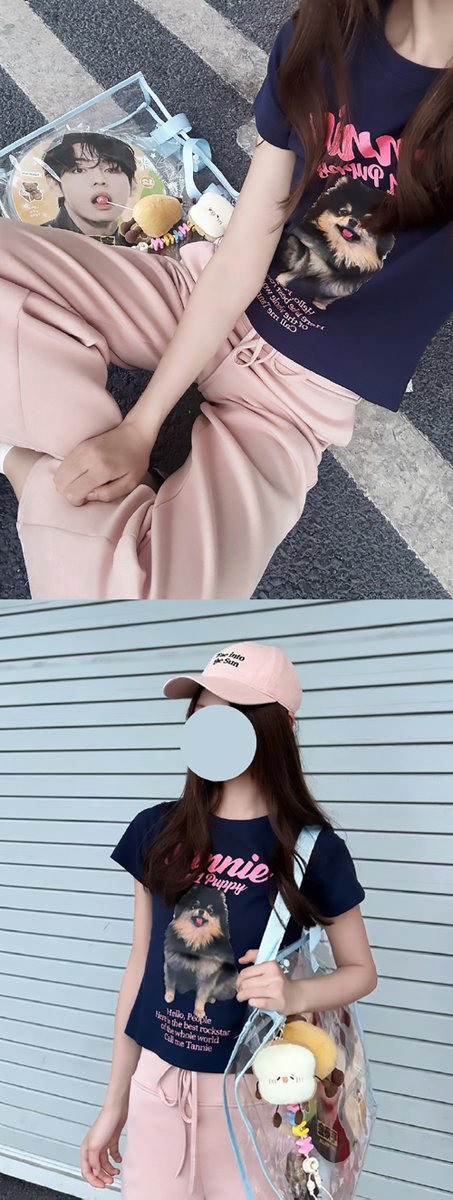 Everything appearing in the photo — the clothes, hats, and bags — ALL specially Exclusive designed by Vbar, all unique and filled with TaeTae elements kkkkkk☺️