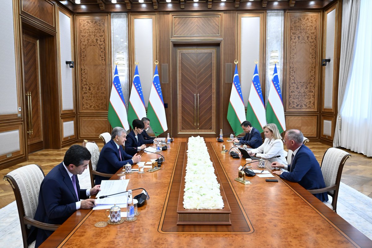 Shavkat Mirziyoyev's Press-service tweet media