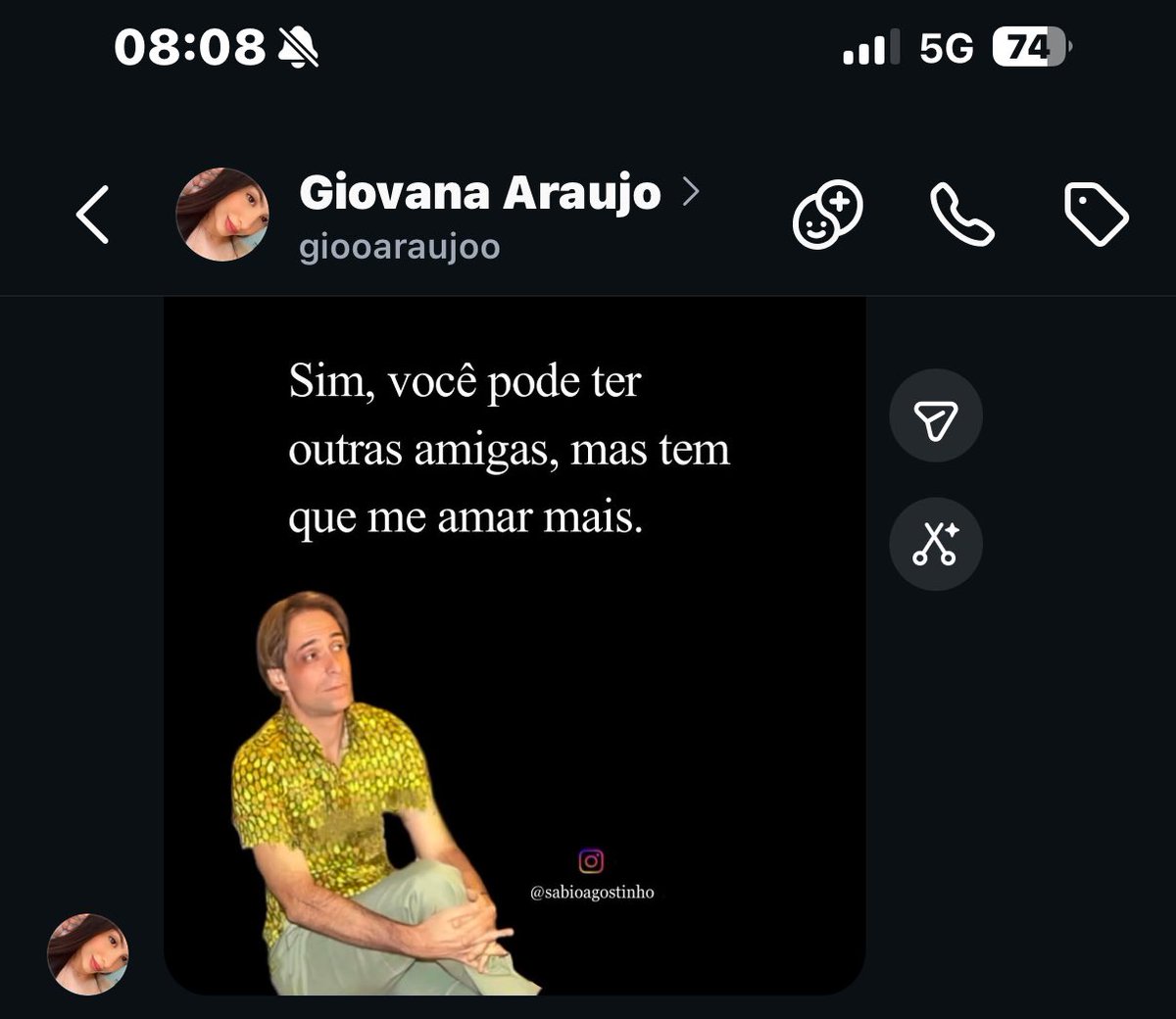 Minha bichinha 🥰🥰🤏🏻 super ciumentaaaa