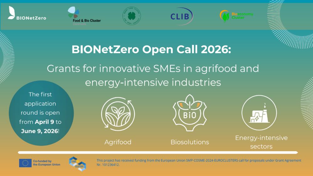 4CF_foresight's tweet photo. 🚀 Do 60 000 € na biorozwiązania!

#BIONetZero ogłasza Open Call dla MŚP i startupów (agrifood &amp; energy).

✅ Finansowanie i akceleracja
✅ Mentoring i skalowanie (TRL 4–8)
📅 Do 9.06.2026

Buduj zieloną przyszłość! 🌿

Aplikuj: https://t.co/DmAzpmbY4b

#4CF #NetZero #Biotech https://t.co/xfmYBsYARF