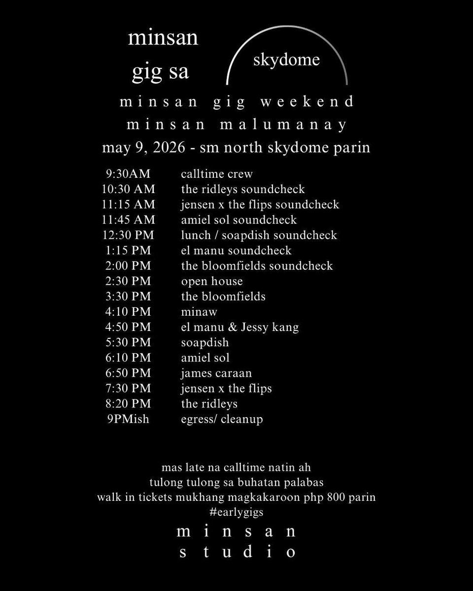 TheRidleysMusic's tweet photo. minsan fest is happening this weekend! see you? ❤️ here’s a schedule and some reminders https://t.co/pROIzwHOj8