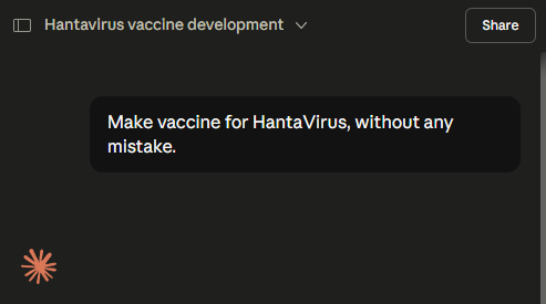 BeyondTheSalary's tweet photo. Everybody calm down.

I GOT THIS...
#hantavirus #vaccine #development https://t.co/uD5rTfcKjC