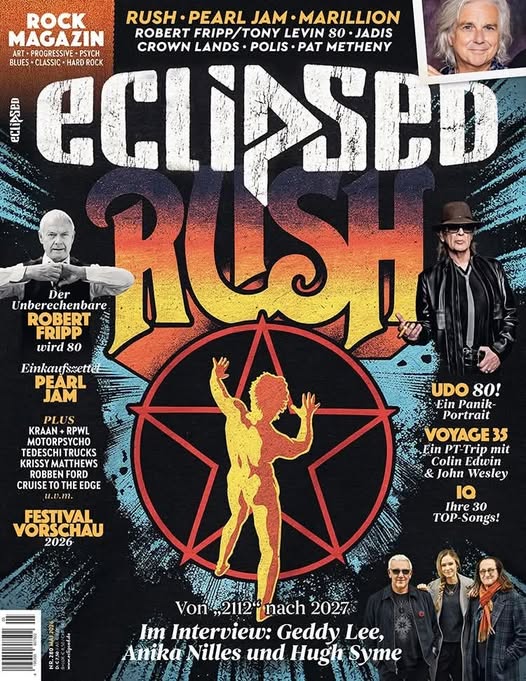 LimboRush's tweet photo. Rush sul magazine rock tedesco Eclipsed di maggio
Interviste a Geddy Lee, Anika Nilles e Hugh Syme
#rush https://t.co/jf6Eet7Faz