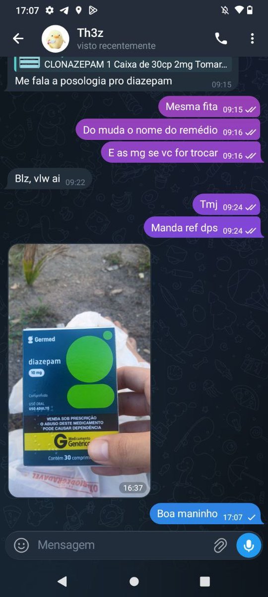 VerdeFarma33's tweet photo. Receita Branca
Codeína/Sertralina/Fluoxetina Paroxetina/Amitriptilina/roacutan quetiapina 

🔵 Receita Azul Zolpidem Diazepam/Lorazepam/Alprazolam/Fenazepam/Sibutramina/Clonazepam

🟡 Receita Amarela Ritalina/Morfina/Venvanse/Oxicodona

Ig: https://t.co/dp5ecCDxHI… https://t.co/21VSxUlvrF