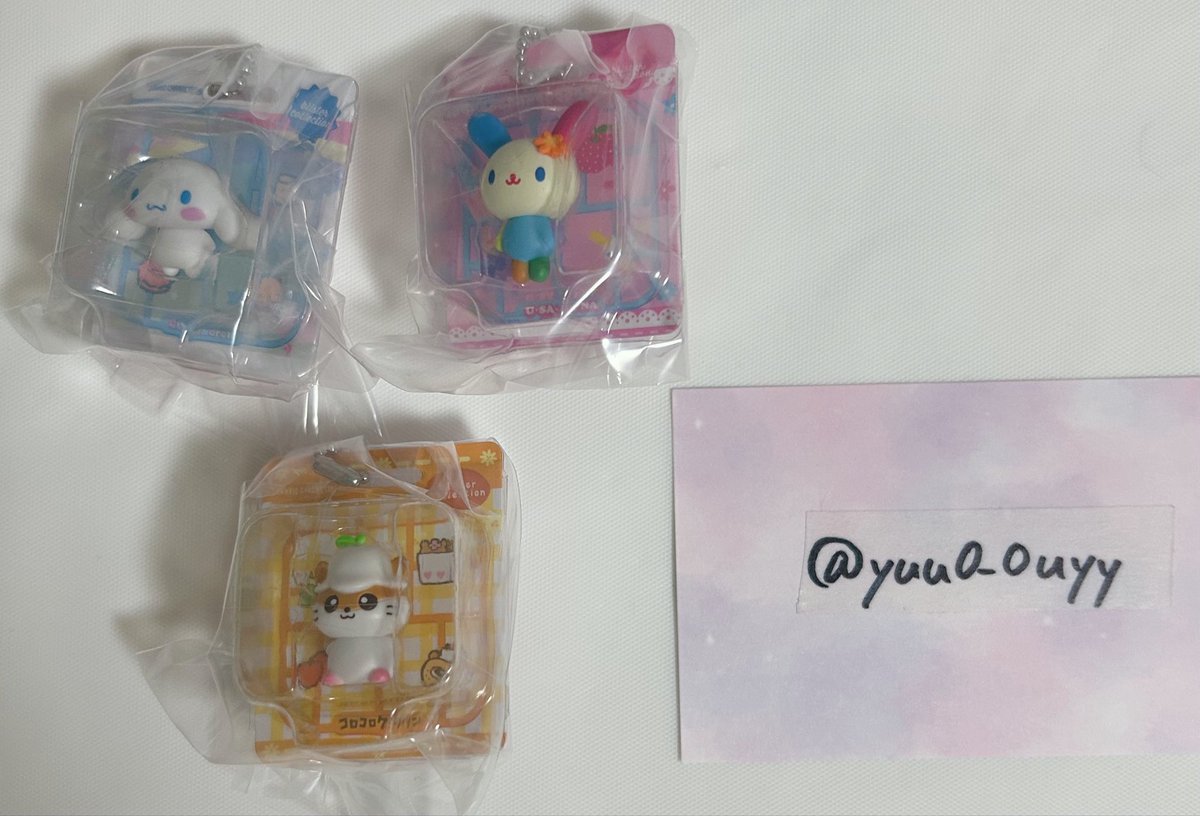 yuu0_0uyy's tweet photo. 【交換】サンリオキャラクターズ パッケージミニチュアコレクション

求）ポムポムプリン
譲）シナモロール、ウサハナ、コロコロクリリン

✿郵送でのお取引

︎✿お気軽にお声掛けください！ https://t.co/nAzNsQu5Rf