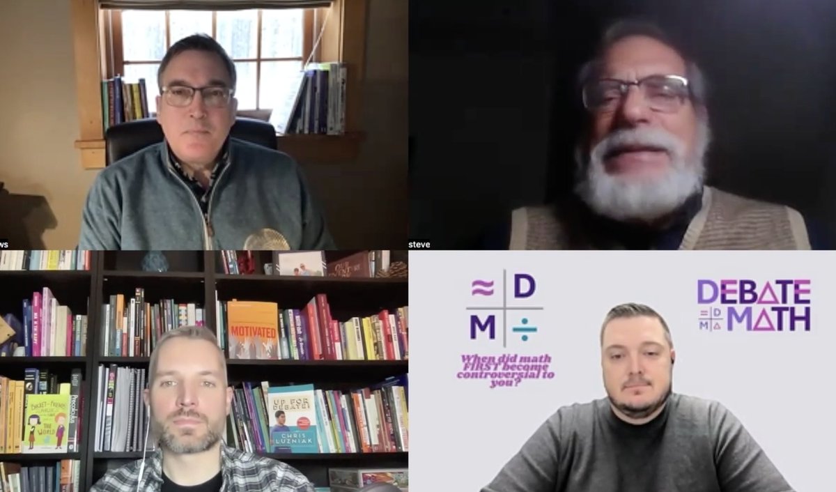 debatemathpod's tweet photo. Our first Hot Seat of the year is out:
Should We Overhaul Assessments?

Listen in as Steve &amp; Jay share ideas to rethink the way we assess students!

Listen and subscribe on Apple Podcasts: https://t.co/OYlDSrxnrV

Or check us out wherever you listen to podcasts!
#DebateMath https://t.co/tXP66lwX69