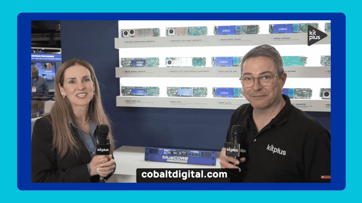 CobaltDigital's tweet photo. 20 years of #openGear – and we've been there from the start. 🎉 As a founding partner, we're proud to celebrate this milestone. Catch our very own Suzana Brady speaking with @KitPlus at @NABShow about our new scalable, entry-level cards – https://t.co/pSvGf6xuBf https://t.co/RLzifwpcOq