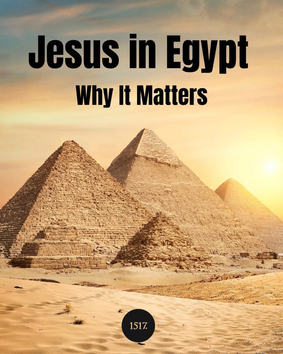 birdchadlouis's tweet photo. A vital but frequently overlooked detail from the life of Jesus is that he spent part of his childhood in Egypt.

Why? The most pressing reason was to save his life. Herod wanted Jesus dead. So, Joseph, Mary, and Jesus hightailed it to Egypt, where all Israel had once lived in exile.

Jesus the Messiah, as the new Israel, the embodiment both of the nation and all humanity, went to Egypt as part of the divine plan of salvation. As the chosen national son of God had spent time there before their exodus, so the chosen individual Son also had to spend time there before his exodus.

That is what Matthew 2:15 is getting at when, noting that Jesus stayed in Egypt until the death of Herod, the evangelist goes on to quote Hosea 11:1, “This was to fulfill what the Lord had spoken by the prophet, ‘Out of Egypt I called my son.’”

Hosea was not foretelling something when he wrote those words. He was referring to Israel’s departure from Egypt. When Matthew says that Jesus’ departure from Egypt “fulfilled” what Hosea said, he is referring to the Messiah’s fulfillment of Israel’s history.

Just as Israel was once one man, Jacob, from whom all the Israelites came, so once more Israel was one man, Christ, from whom all believers would come. Jesus came to redo what had been undone by fallen Israel and fallen humanity.

In so doing, he brought all past and future history into himself. He made his 33 years of life all world history. He redid and renewed not only Israel but all humanity.

In his boyhood in Egypt, the land of exile, Jesus was just beginning his recreation of the world. It is a detail worth noting. It is a detail worth thanking the Father for doing.
______
We read Matthew 2 today in Bible in One Year: https://t.co/XxNvEtNH7e
