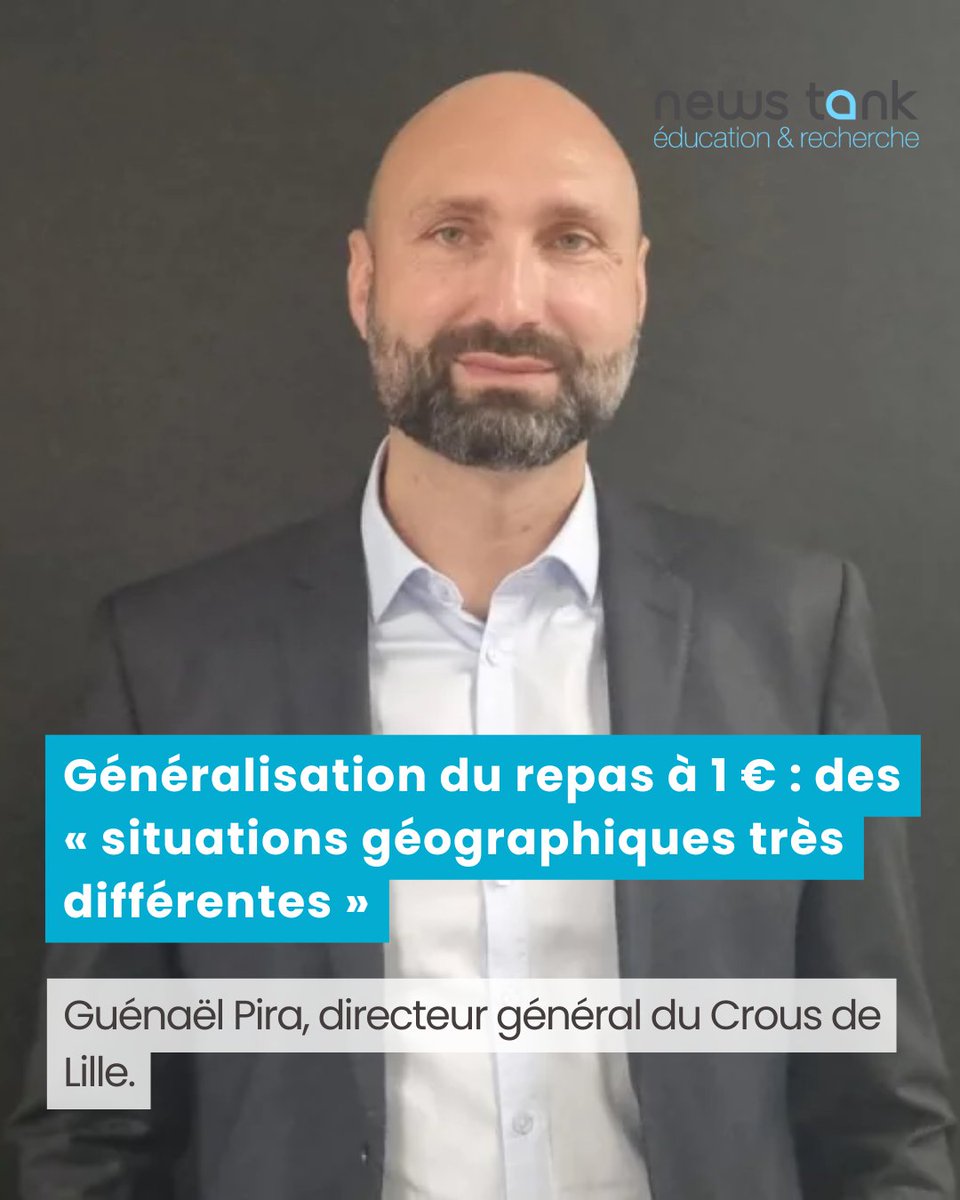 NewsTankEduc's tweet photo. 🍽️ « La question des flux est importante. On estime une augmentation de la fréquentation de 12 % », Guénaël Pira.

Le @CrousLille détaille les effets de la généralisation du repas à 1 € : adaptation des capacités, fortes disparités territoriales.

https://t.co/VvdliRj53a https://t.co/VUakeRptlo