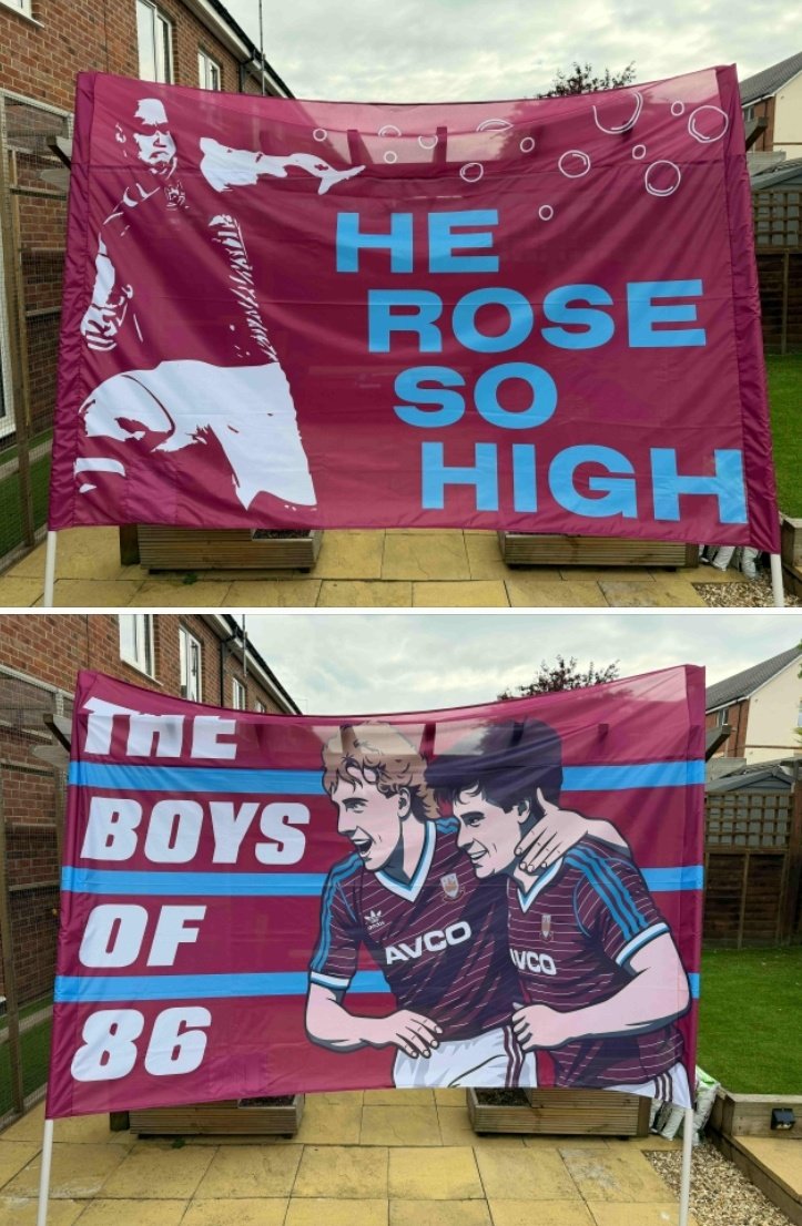 IWA1895's tweet photo. To say that last weekend could not have gone any worse would be an understatement. That was an extremely painful few days. However, our determination to show our passion and support for the team will never change. We say.. it's not over until it's over. 

We can confirm that we will be doing another flag display vs Arsenal in the BML on Sunday. This time, we will roll out a number of larger flags on top of the flags we already have. These represent our past and present, and help to illustrate who we are.. a club with a vibrant culture, a rich history and a passionate fan base. The claret and blue army have always been the heart and soul of this football club.. something that must
never be forgotten, and something that will never change, no matter what happens. 

Our flag displays have been incredibly well received on the whole, and while of course we know they're not *everybody's* cup of tea, we do get a massive amount of praise and positive feedback from our fans. Even if we can make the smallest of differences to lots of people, our job is done. Everything we do is done by the fans, for the fans. Fan funded. Fan designed. Fan organised. 

More twists and turns are to come. Nuno and the players will surely continue to believe that they will get the results needed to keep us up. We have to match that belief, starting on Sunday, and get behind the boys like never before. We have survived against greater odds. Just ask Carlos Tevez.. 

Chins up. Chests out. We go until the end. "West Ham 'til I die". 

See you in the concourse and then in the stands. 

COYI ⚒️
