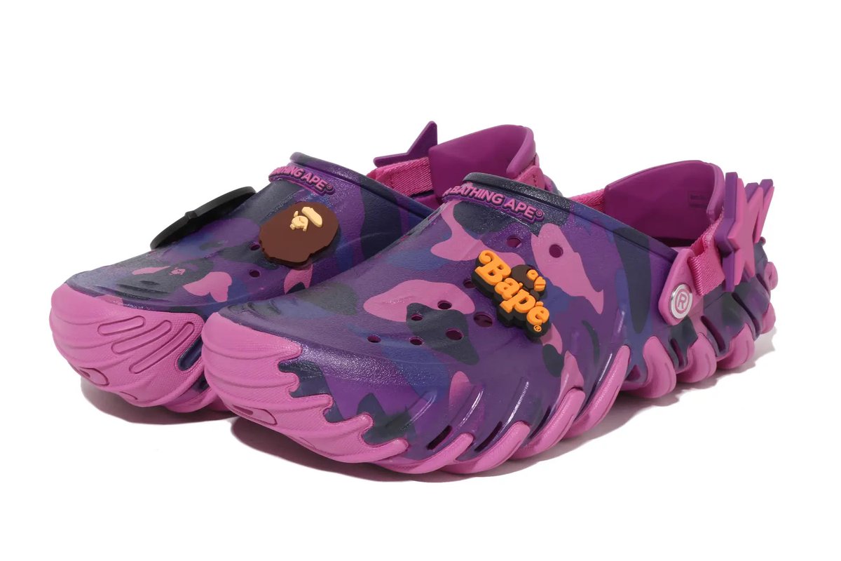 BAPE®︎ x Crocs コラボサンダル第2弾が国内5月9日（土）／5月12日（火