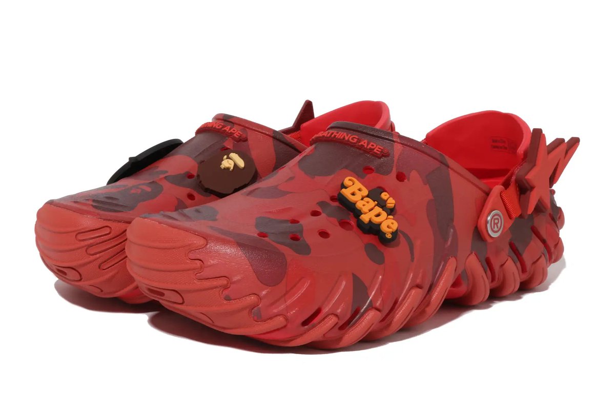 BAPE®︎ x Crocs コラボサンダル第2弾が国内5月9日（土）／5月12日（火