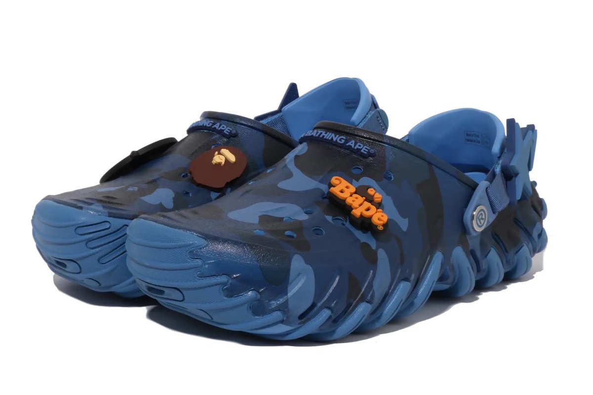 BAPE®︎ x Crocs コラボサンダル第2弾が国内5月9日（土）／5月12日（火