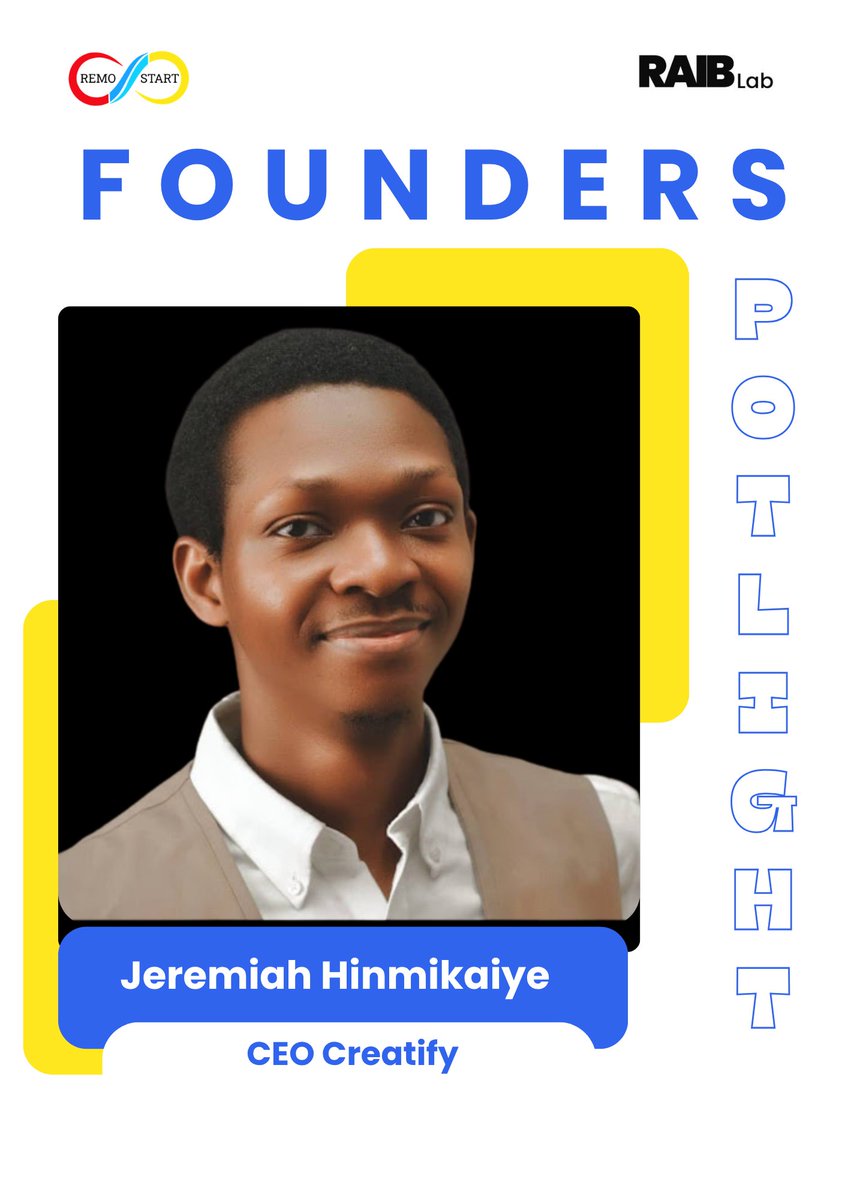 RemoStart's tweet photo. Nigerian hustle is world-class. 
Dollar subscriptions, complex software, and tools that were never built with us in mind..

Jeremiah Hinmikaye spent a decade watching these gaps, then built Creatify to fix them.

Full story on our blog here👇
https://t.co/i1uSNenr1h

#Creatify https://t.co/paqW92Ttjv