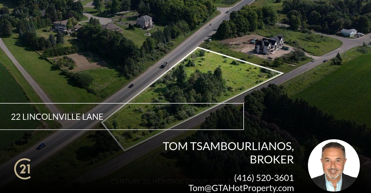 GTAHotProperty's tweet photo. Build your dream Home on 1.3 Acre

Tom Tsambourlianos
Broker
416-520-3601
Tom@GTAHotProperty.com https://t.co/c3yscB27Yo https://t.co/I2hFSpXq1T