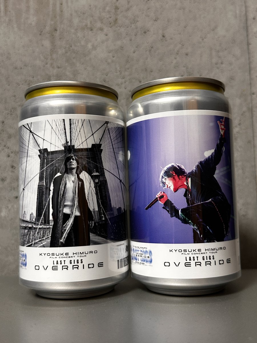 氷室京介オリジナルラベル缶自販機 調べたら近所にあったから行ってき