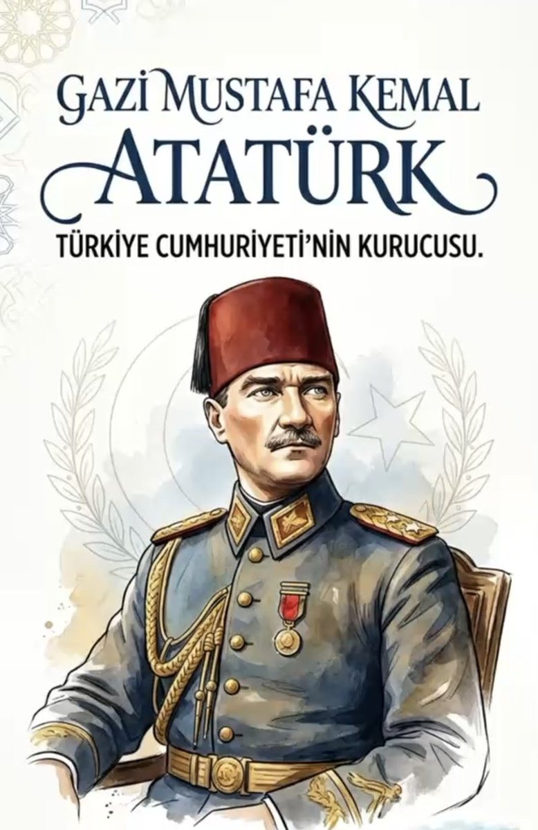 idrisTugunmus12's tweet photo. Gazi Mareşal Mustafa Kemal ATATÜRK'ü her andığımda her gördüğümde aklıma gelen sözleri özlemle 🤲🇹🇷

Umutsuz durumlar yoktur, umutsuz insanlar vardır. Ben hiçbir zaman umudumu yitirmedim.

Dinlenmemek üzere yürümeye karar verenler, asla yorulmazlar.

Muhtaç olduğun kudret, damarlarındaki asil kanda mevcuttur. 🫡🇹🇷 #HainsizTürkiye #TeröreBoyunEğmeyeceğiz #NEMUTLUTÜRKÜMDİYENE