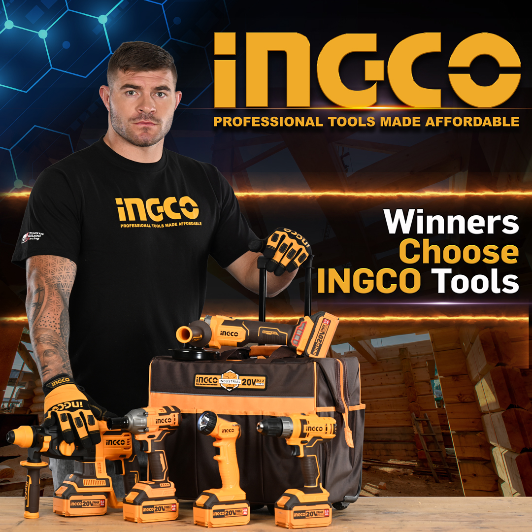 SARugbymag's tweet photo. Winners Choose INGCO Tools
INGCO - "Professional Tools Made Affordable"
https://t.co/oxYs7lcQxV
#INGCO #malcolmmarx #brand https://t.co/ZM3zbHEWvG