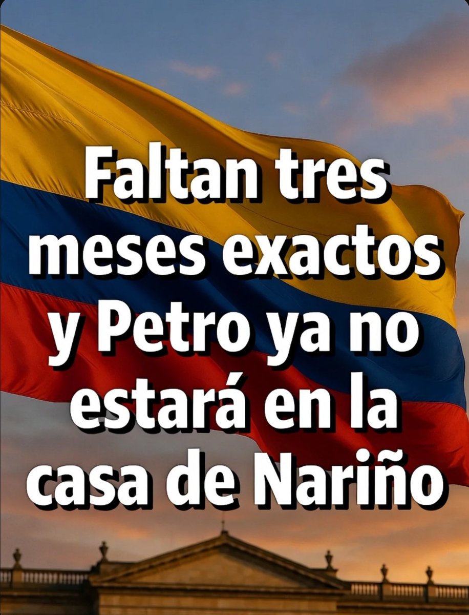 Rincon001A's tweet photo. Faltan  3 meses exactos para que acabe la desgracia de tener al guerrillero mitomano del M-19 Gustavo Petro en el poder 

Durante los próximos 92 días sin falta trinaré el mismo mensaje

Cada día somos más 

❤Ayer fuimos 400
❤más de 1M 19K en 938D

Fuera Petro
#FueraPetro https://t.co/2TcTp8Y707