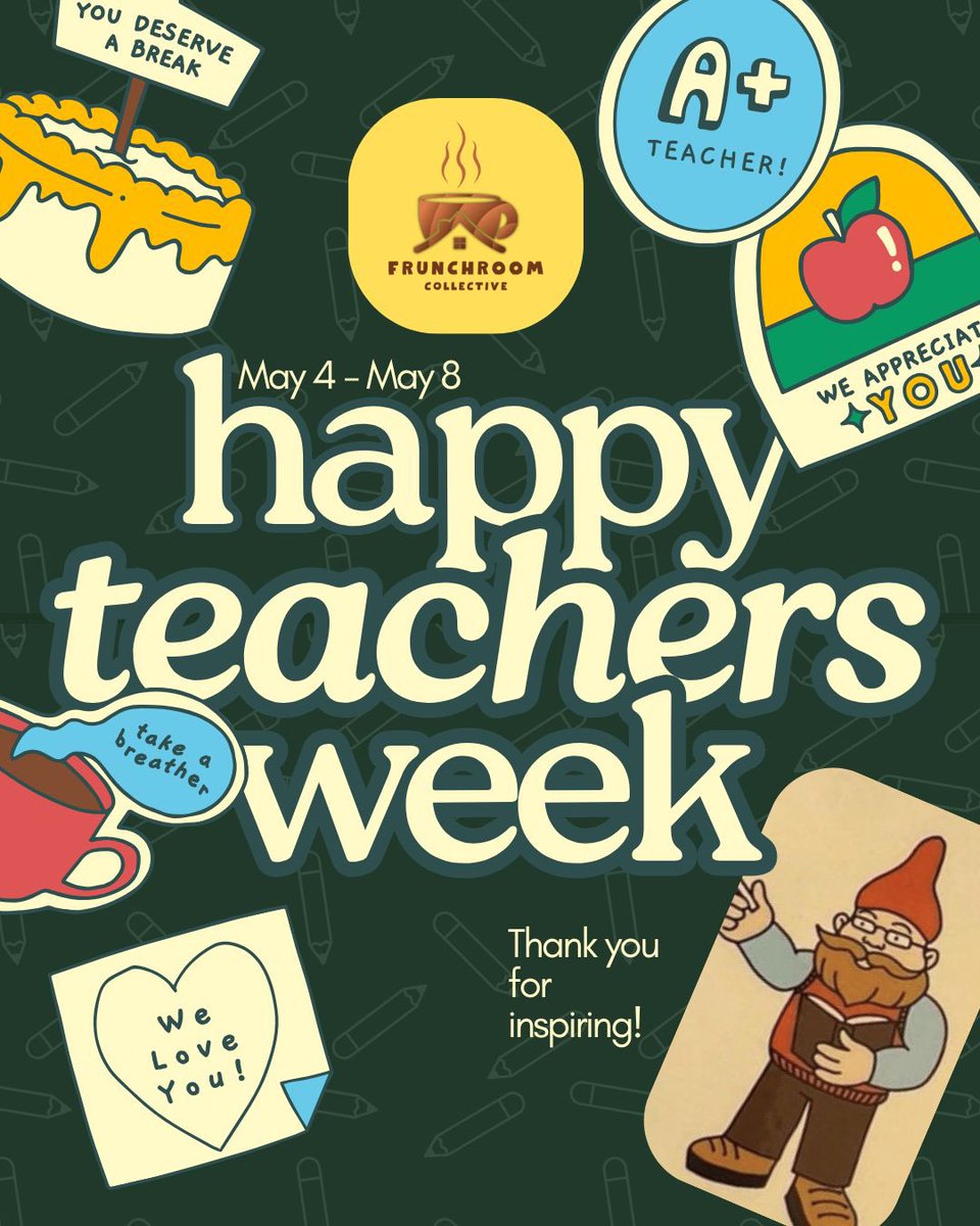 FrunchRmCoffee's tweet photo. Teachers — Let’s get groovy! 

BOGO smoothies ALL day long! 

🌺 Tropical Paradise 
🫐 Classic Berry
🌱 Protein Power 

Enjoy a free smoothie on the House today! Hurry in — the week is almost over!  

TEACHERS — you are BERRY special! Thank you for all you do! 

Open til 8:00PM ☕️🏠