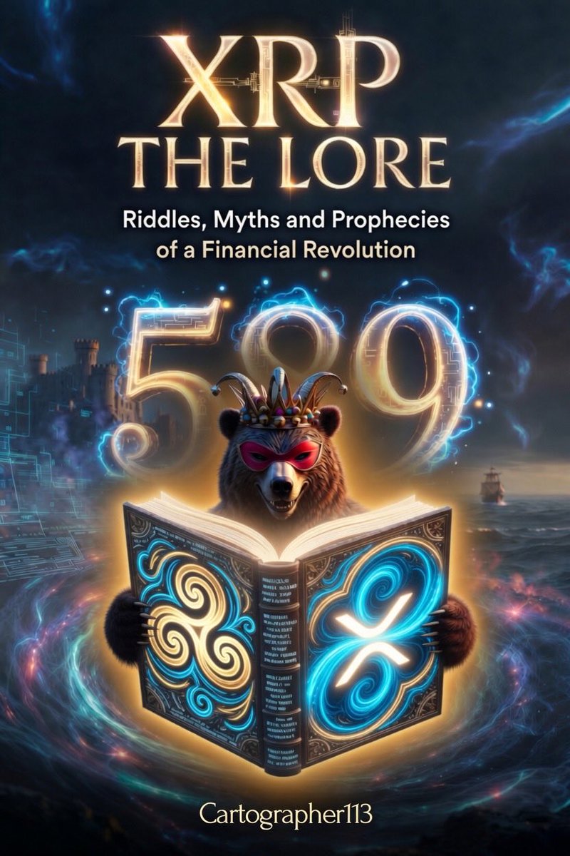 XRPLore113's tweet photo. XRP: THE LORE — The atlas of the deepest XRP rabbit hole.

From Fuggers to BearableGuy123 &amp; the 589 lunar rock.

Now live on Amazon → Link in Bio https://t.co/QtRWypQtJG