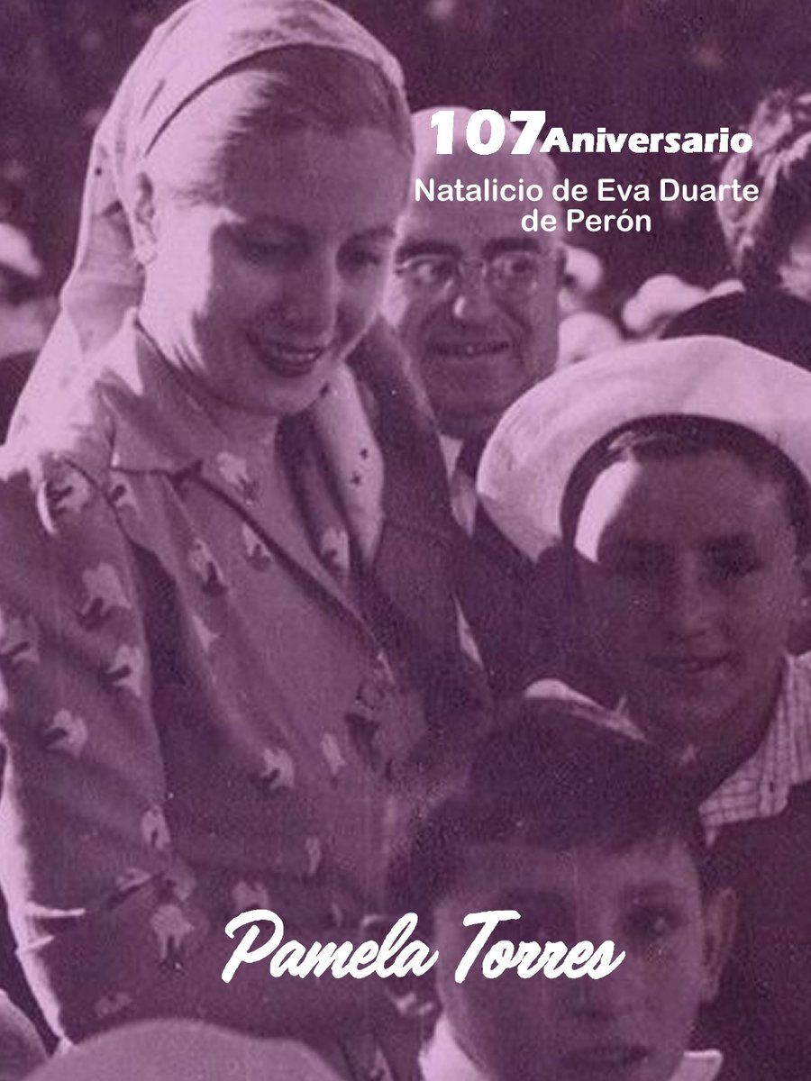 MPAMELATORRES's tweet photo. Hizo de su vida, una lucha y servicio en favor de los más humildes, trabajadores, mujeres y niños; causa que abrazamos quienes la llevamos en nuestra memoria y nuestros corazones.

Por eso, hoy recordamos un nuevo natalicio de la compañera #Evita✌🏾 #107Aniversario https://t.co/wdEVGHFDue