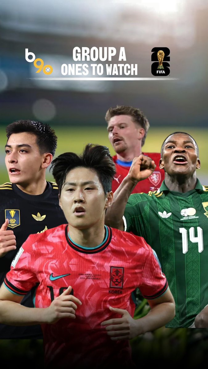 beyond90ftbl's tweet photo. 🚨 NEW WORLD CUP SERIES

One player to watch from every single World Cup nation. 

Starting with Group A 🇲🇽 🇿🇦 🇰🇷 🇨🇿 

Watch the full video below 👇 https://t.co/d9PFqakogi