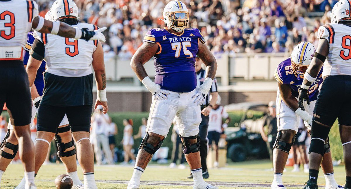 After A Great Call With <a href="/coacher_Hut/">Alex Huettel</a> I Am Blessed To Receive My 12th Division 1 Offer To Eastern Carolina University!! #AGTG #PirateNation 
<a href="/JordanDavisECU/">Jordan Davis</a> <a href="/coachsotoj/">Juan Soto</a> <a href="/ECUPiratesFB/">ECU Football</a>