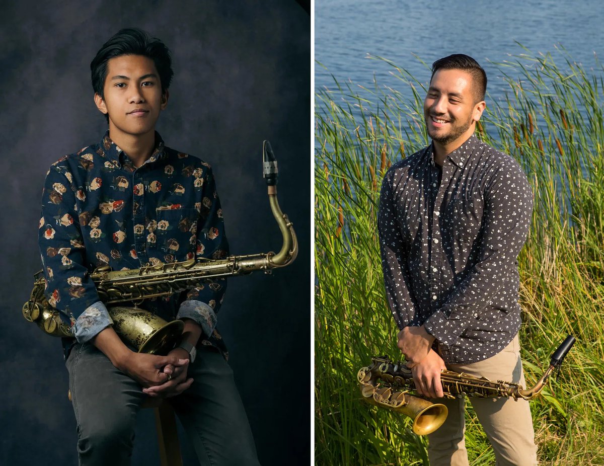 HungryBrainChi's tweet photo. Thursday!  Matthew Muñeses / Arman Sangalang Quartet — Matthew Muñeses (asx), Arman Sangalang (tsx), Sam Peters (bs) &amp; Dana Hall (dr/cy). Two standout Chicago saxophonists bringing lyrical, groove-driven, and exploratory jazz to the stage. Doors 7, Music 9pm. https://t.co/bpnRT719Cr