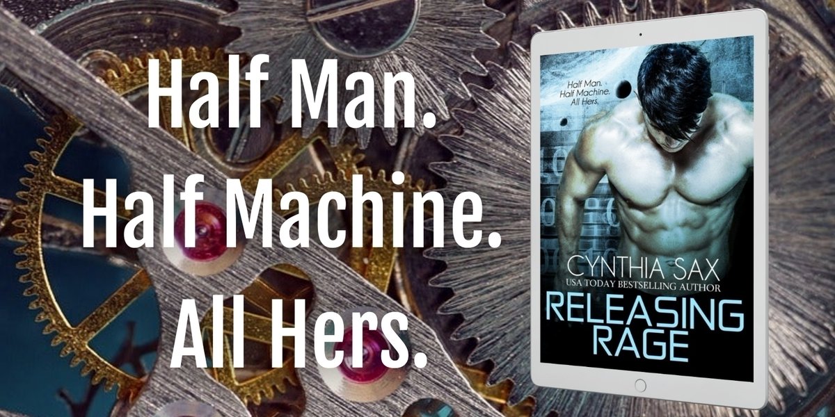 CynthiaSax's tweet photo. Releasing Rage – FREE for a limited time! 
Half Man. Half Machine. All Hers. 
Kindle: 
https://t.co/VF7NRwm0p9 
@AppleBooks : 
https://t.co/Wht31TUbS7 
@kobo : 
https://t.co/vZt7AxJzOb
 #CyborgRomance https://t.co/sloAEbgqJl