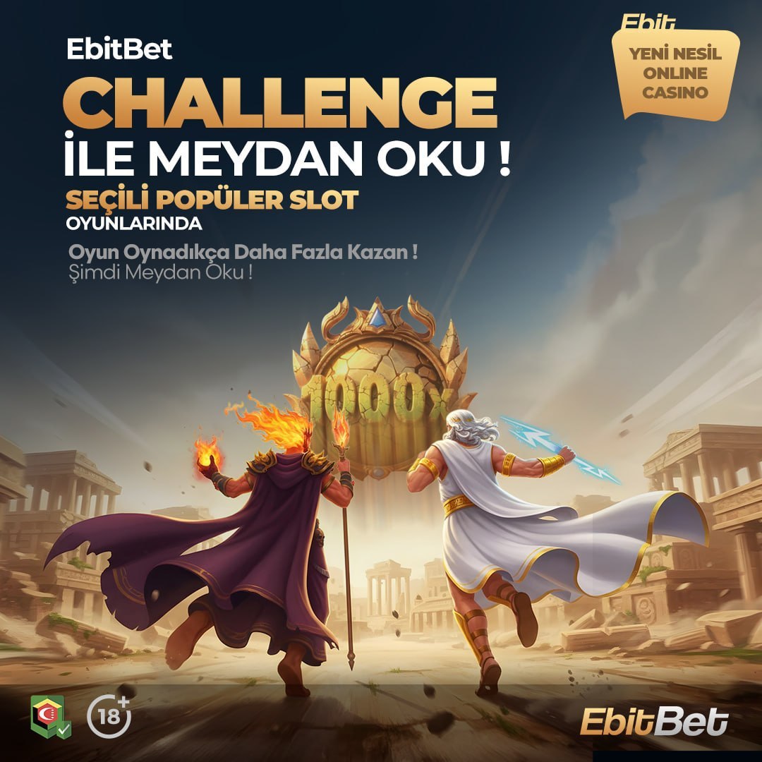 socialebit's tweet photo. 🔥Challenge ile Herkese Meydan Oku. 
🎁Belirli Popüler Slot Oyunlarında Oynadıkça Kazan! 
💯EbitBet Ailesine Sen de Katıl, Meydan Okumaya Başla.

#Ebitbet #Sporbahis #CanlıCasino #SlotOyunları https://t.co/3ltK6jzfXH