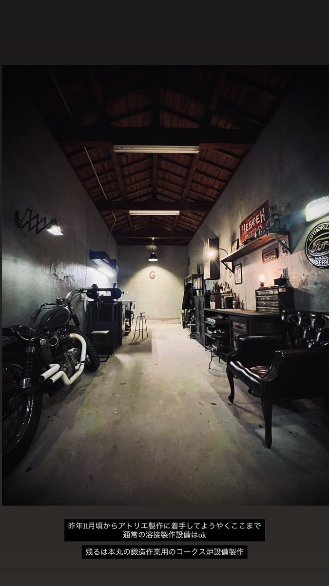 pinstriper524's tweet photo. atelier &amp; garage
だいぶ進みました https://t.co/0ZBYqLIYwO