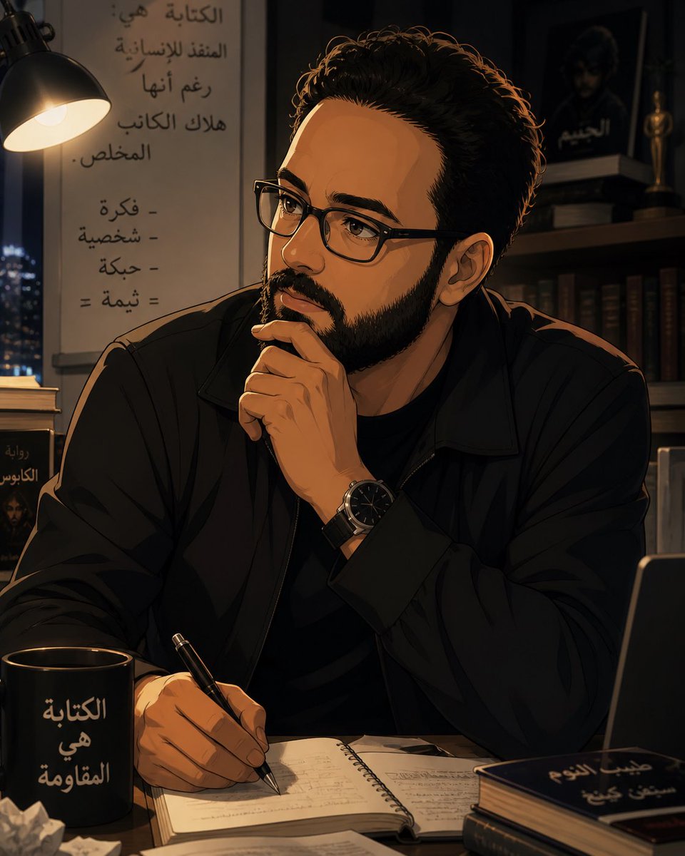 MoatazSharabash's tweet photo. How do you see me as an Anime character? Create a pic. 
😄 https://t.co/p2xepx5Sqa
