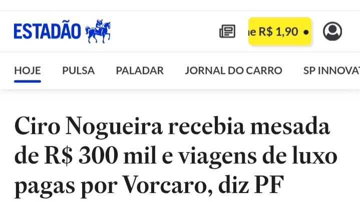 Expectativa: Lulinha recebia R$ 300 mil reais de mesada.

Realidade: Era o Ciro Nogueira que recebia essa mesada de R$ 300 mil reais.