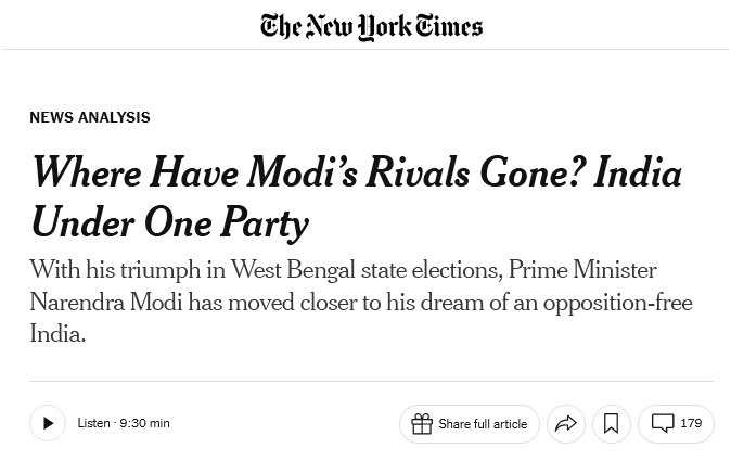 NYT is upset people may not keep getting shot in broad daylight in the near future