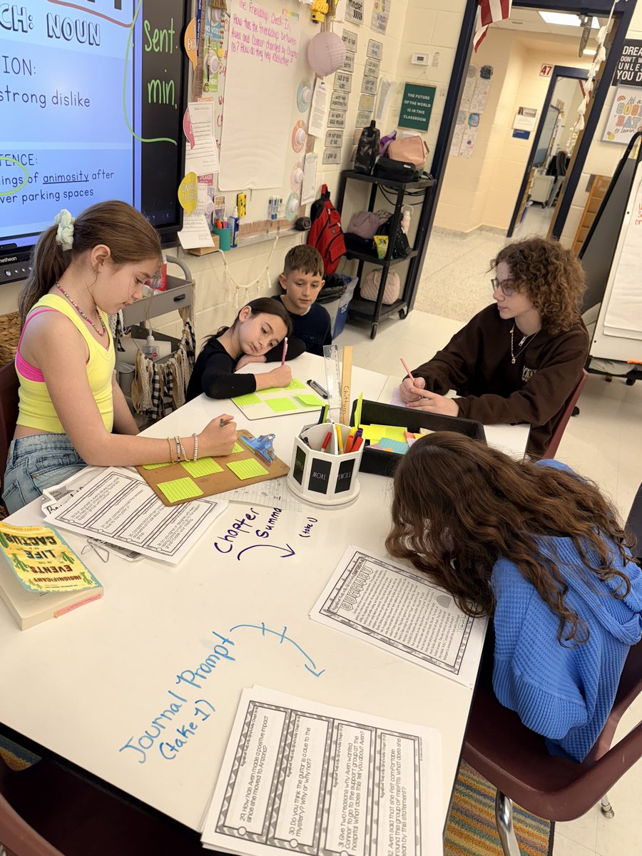 BayersBunch's tweet photo. My students are reading Insignificant Events in the Life of a Cactus. Today they were tasked with working with their peers to discuss and answer higher level thinking questions. #finsupdc @MTPSNJ @definocentral @DCES_Principal https://t.co/NQSUJge990