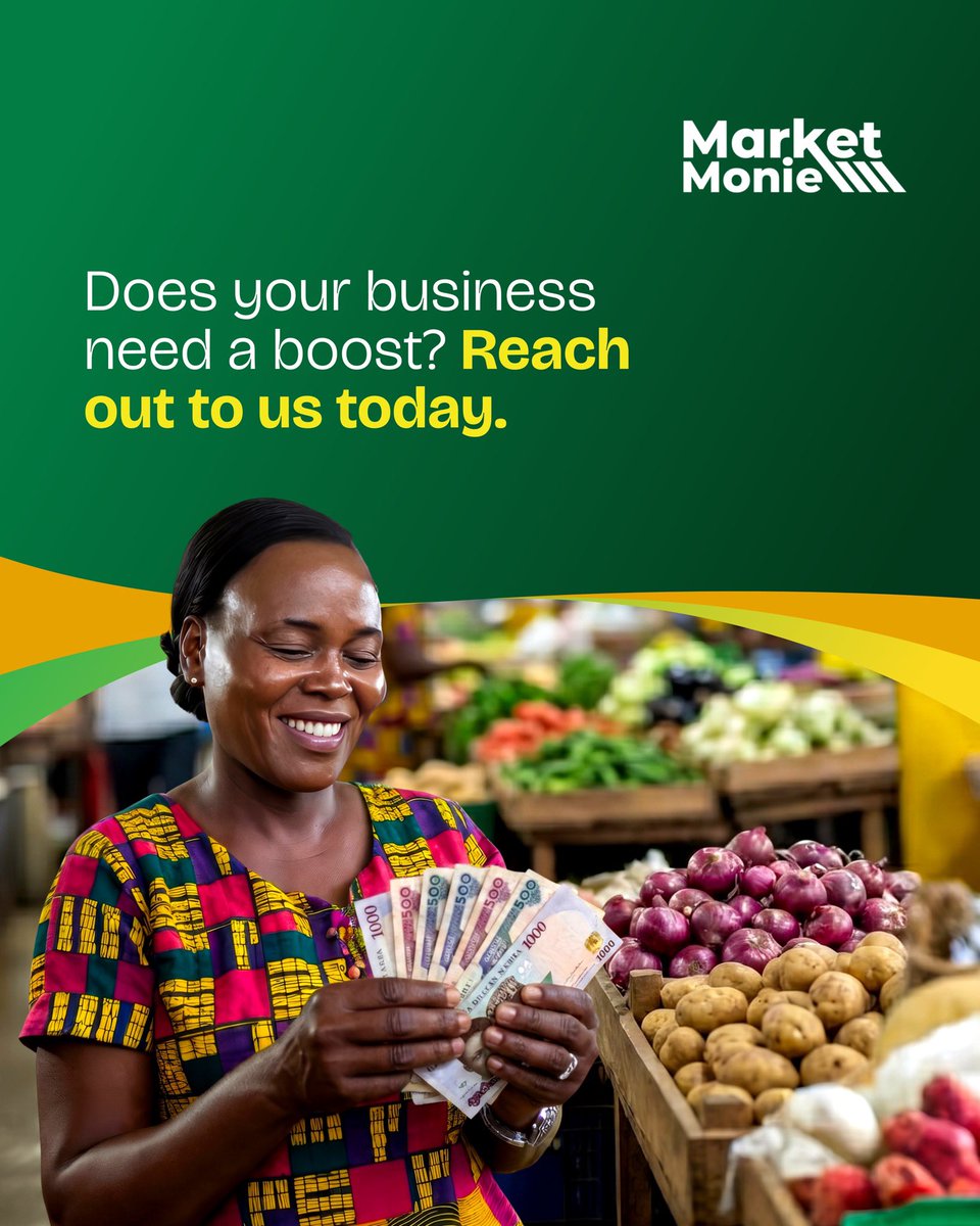 With the right support at the right time, your business can keep moving forward. You can contact us at +234 913 600 0833 to learn more.

.
.
.
.
.
.
.
.
.
#MarketMonie #Businessloans #SMEGrowth #Businessfunding