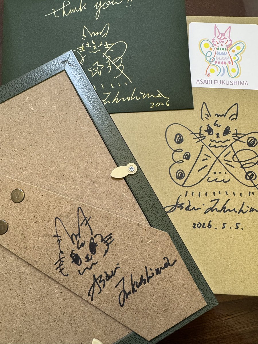 すけ様　新品未使用　福嶋吾然有　手描きトート　原画　1点もの 画家「福嶋吾然有」さんの猫のアート作品が素敵すぎる♡｜ねこのきもち