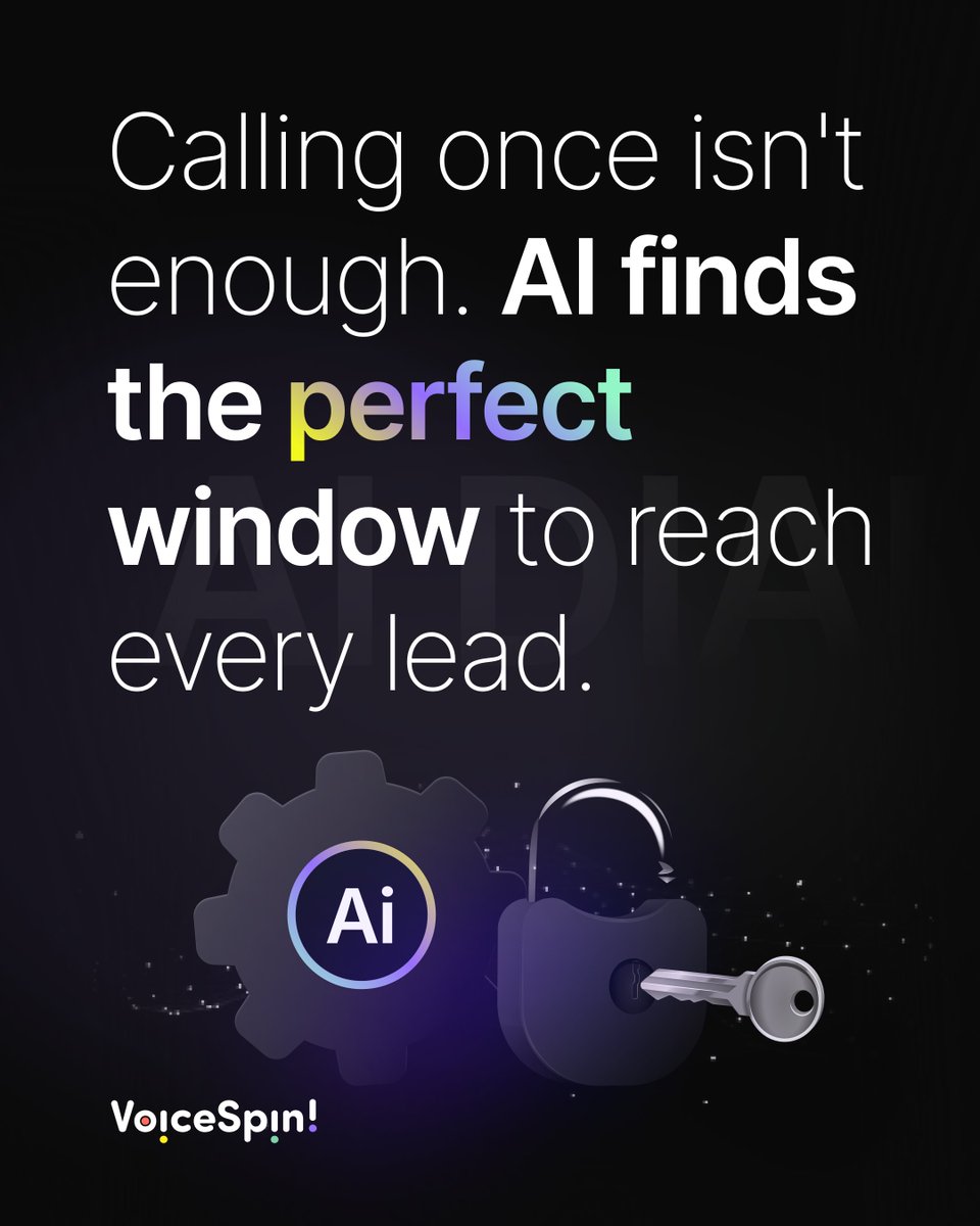 VoiceSpin's tweet photo. A single call rarely captures every opportunity.

We help you reach each lead at the moment they are most likely to engage, improving answer rates and conversion.

Start increasing your conversions today. Contact VoiceSpin to learn more.
#AI #SalesAutomation #LeadGeneration https://t.co/fA4lctvwCq