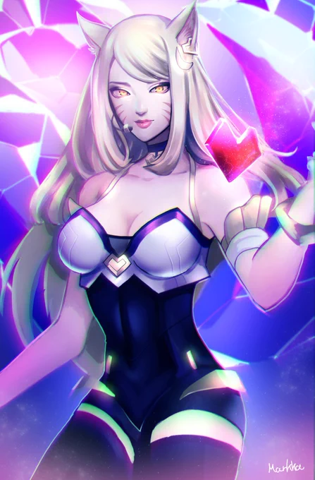 Ahri fanart from 2018 #LeagueOfLegends #KDA