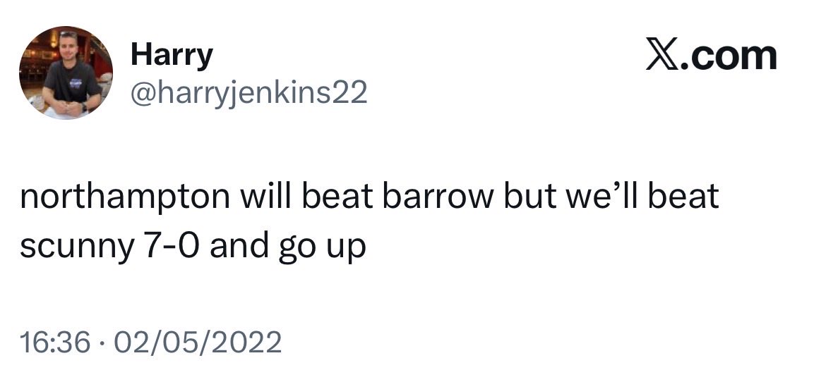 No Context Bristol Rovers tweet media