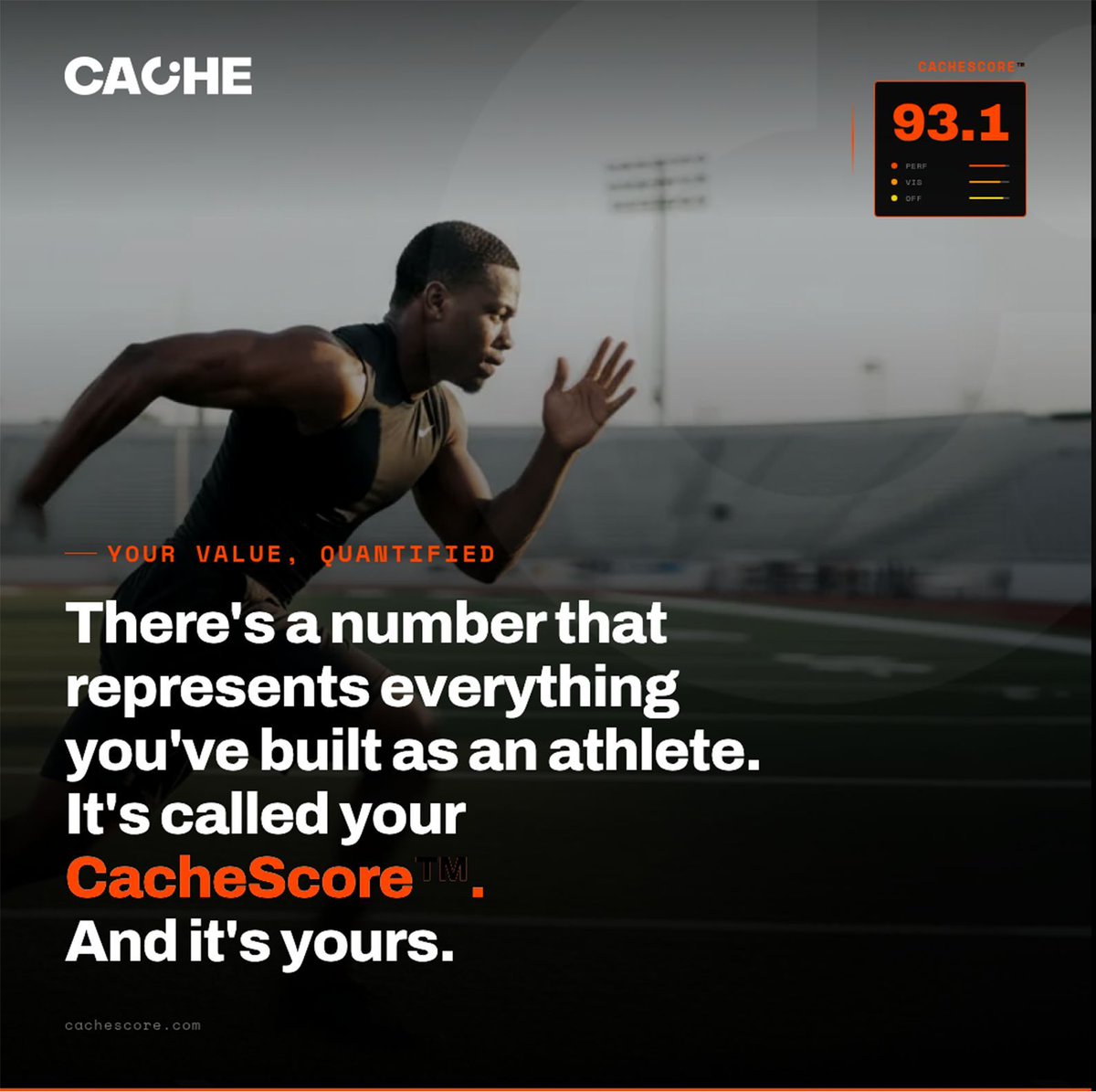 ai_cache's tweet photo. Cache AI just launched your athlete profile a real valuation built on your performance, your visibility, and your market value. Not a ranking or a highlight reel. A number you can actually use. Schools and brands already have data on you. Claim yours https://t.co/fJbE8AaEau https://t.co/SF8anfaYSe