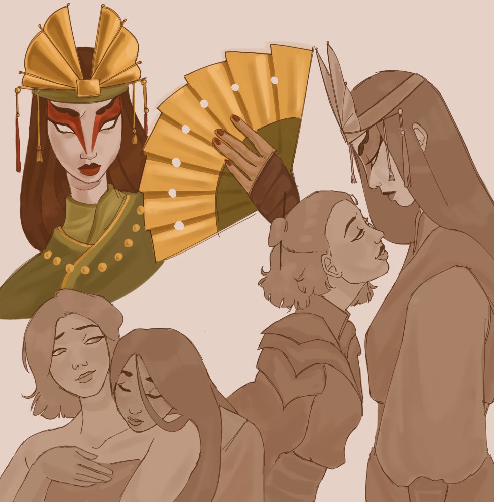 grxvx27938's tweet photo. My fav avatar and her gf 
#atla #kyoshi #wlw https://t.co/b70Kvw3ZIv