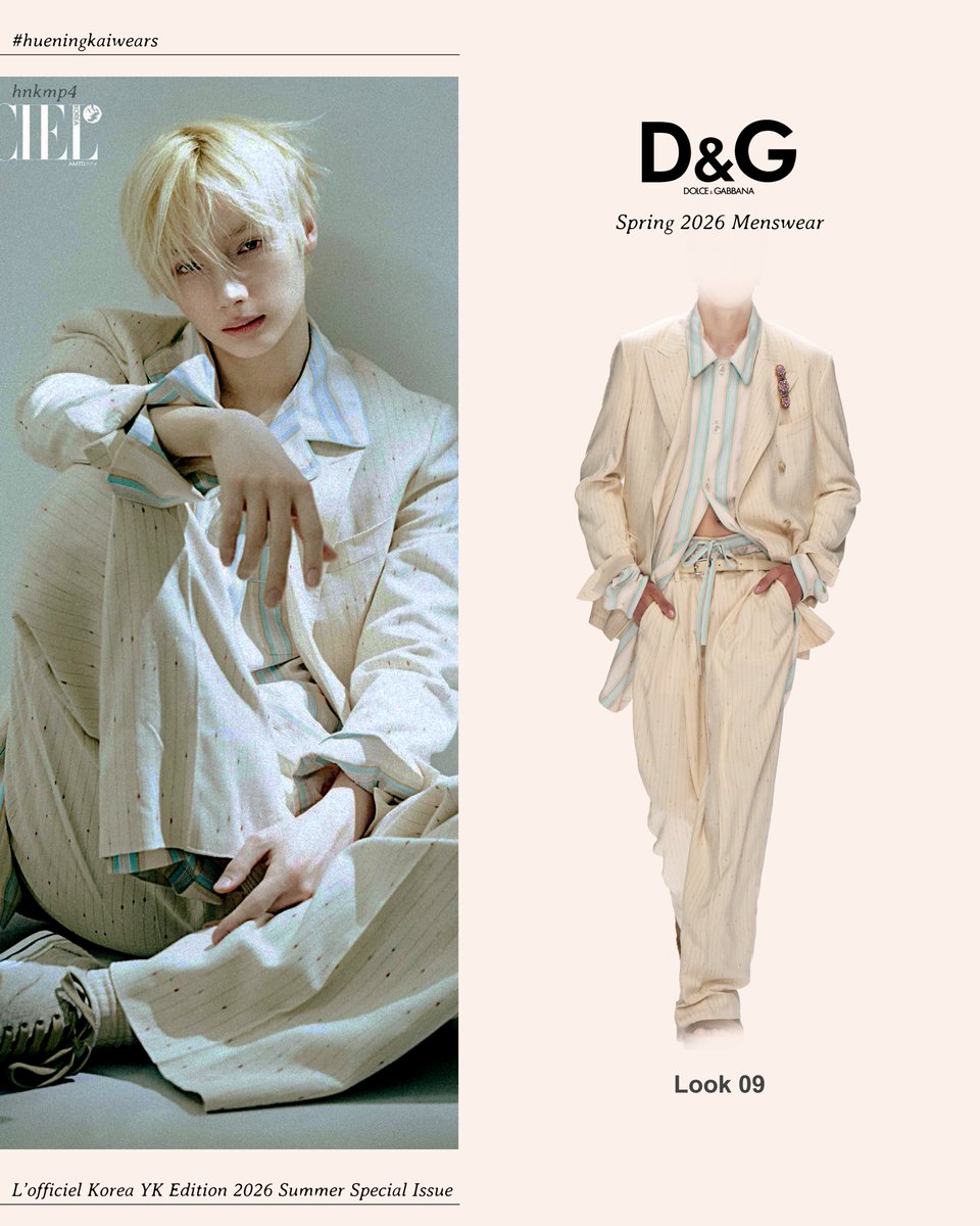 ♡ L’officiel Korea YK Edition 2026 Summer Special Issue
#hueningkaiwears Dolce &amp; Gabbana Spring 2026 Menswear

#HUENINGKAI #휴닝카이 #txt