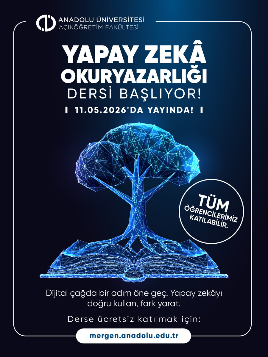 Anadolu Üniversitesi Açıköğretim Fakültesi tweet media