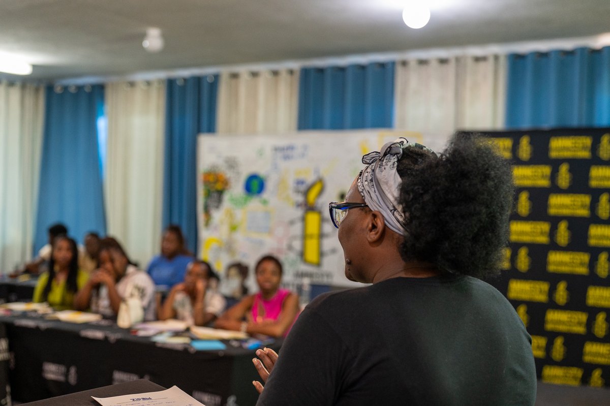 amnesty_zim's tweet photo. Day 2 Highlights: Introduction to Human Rights 📍

The first cohort of the #YouthPowerAction 2026 Training spent their second day engaging in insightful sessions on youth participation within Amnesty International and exploring the fundamental principles of human rights enshrined in the Universal Declaration of Human Rights. ✊🏾📖

Through interactive discussions and learning activities, participants were able to:

📌 Identify and explain the core principles of human rights.
📌 Understand how the Universal Declaration of Human Rights connects to their everyday lives.
📌 Reflect on and articulate the importance of defending and upholding these principles in their communities.

#YouthPowerAction2026 #HumanRights